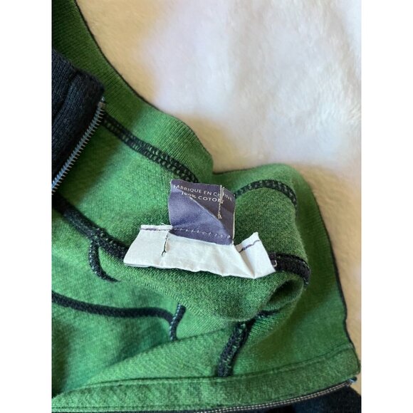 Tommy Bahama Mens Quarter Zip Reversible Pullover Sweatshirt Large Heather Blue - Picture 7 of 10